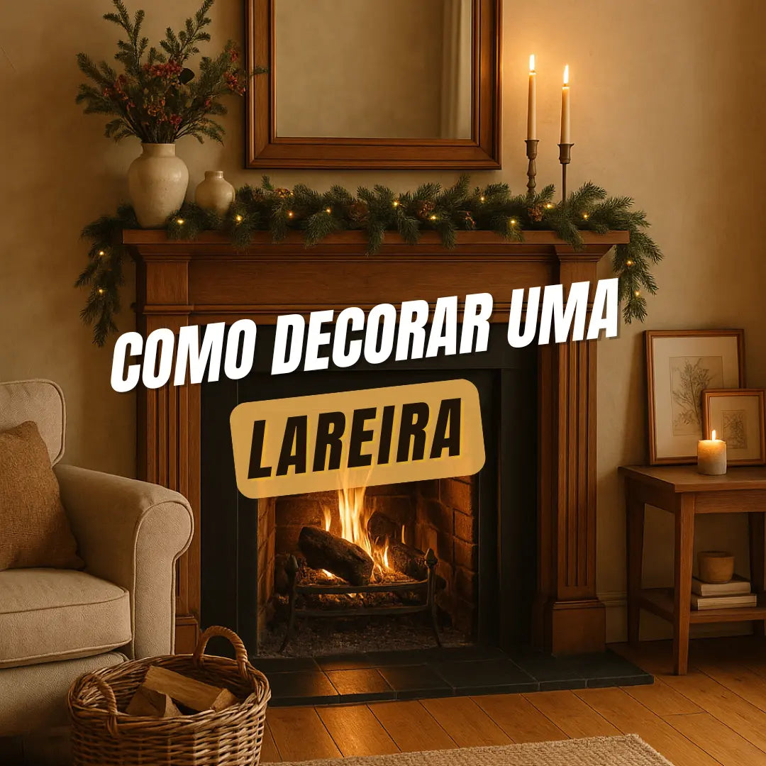 Sala acolhedora e clássica com lareira decorada | Como decorar uma lareira na sala
