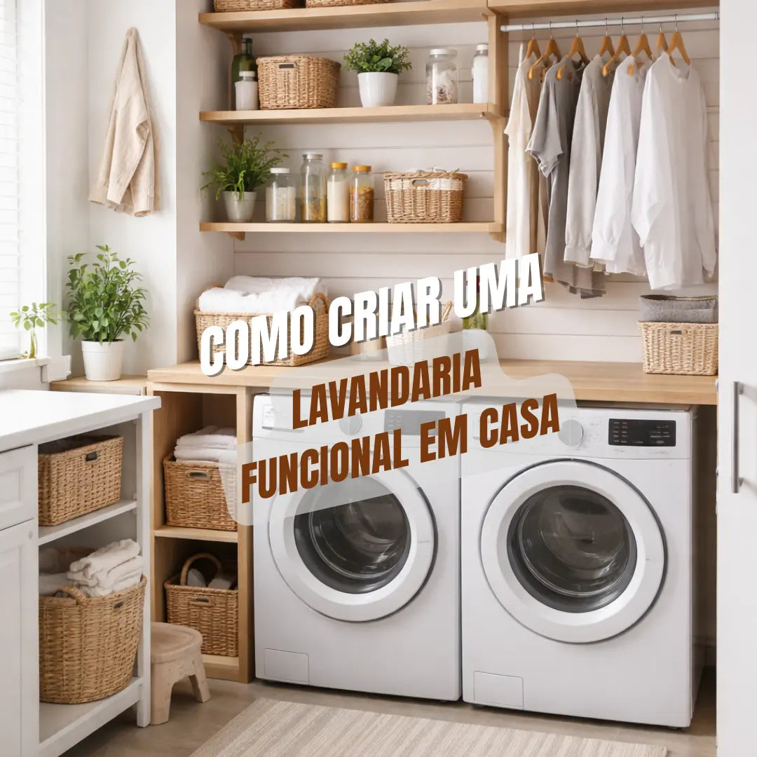 Criar uma lavandaria funcional em casa