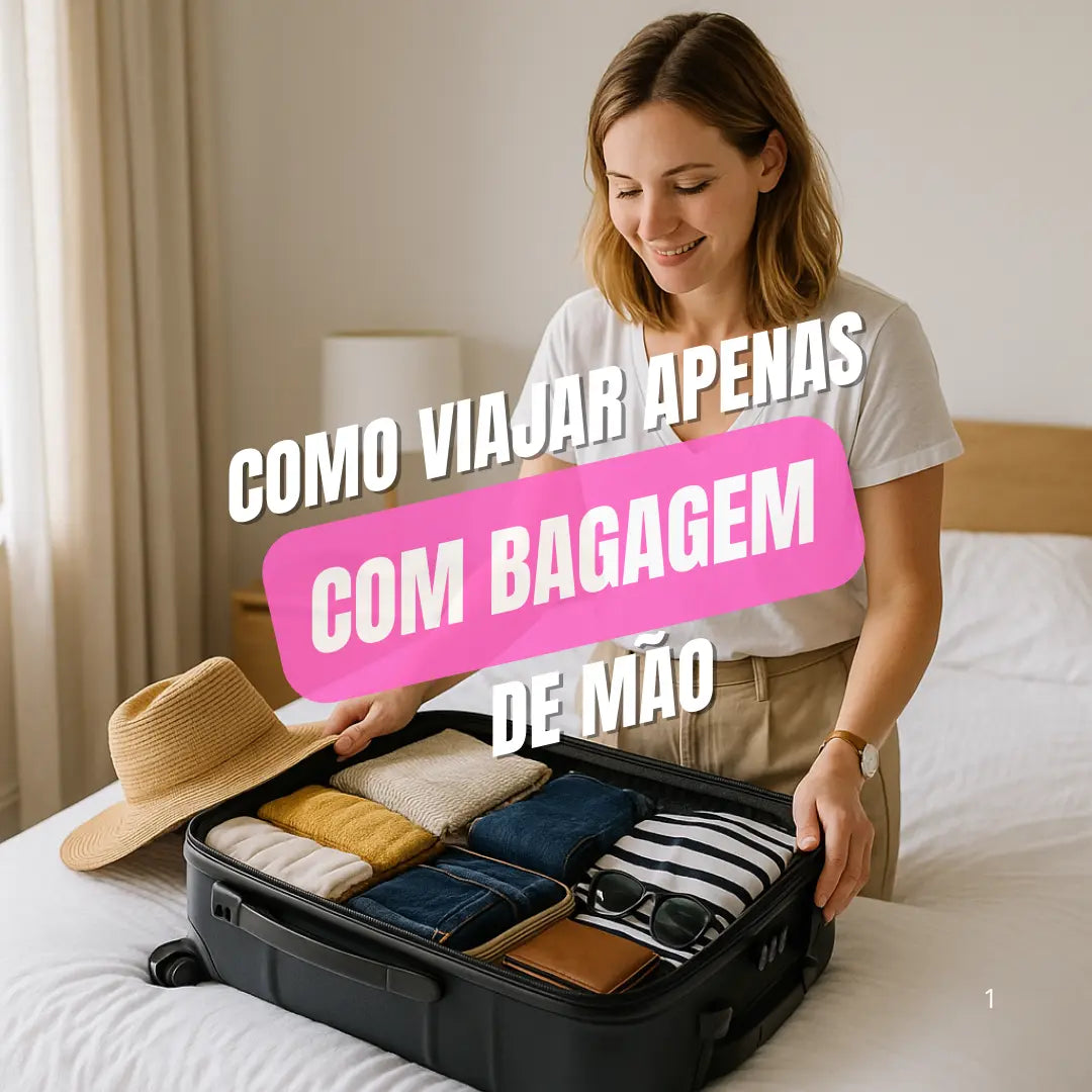 como viajar apenas com bagagem de mão