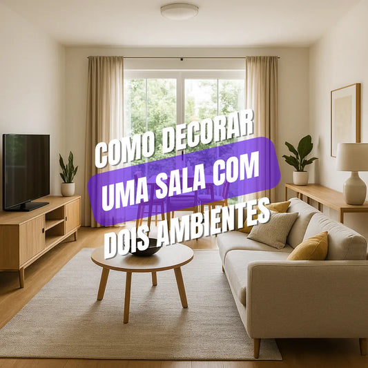 como decorar uma sala com dois ambientes