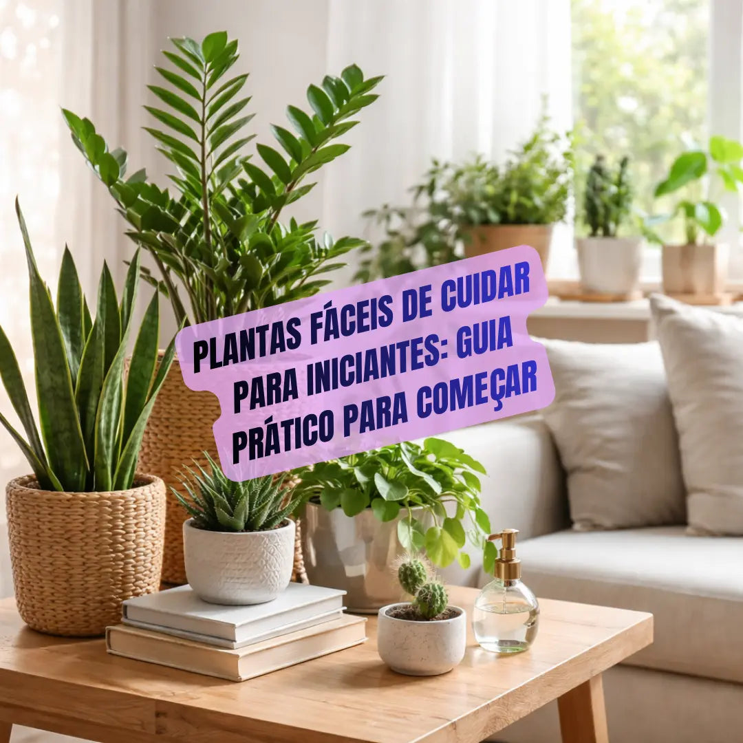 Plantas fáceis de cuidar para iniciantes: guia prático para começar