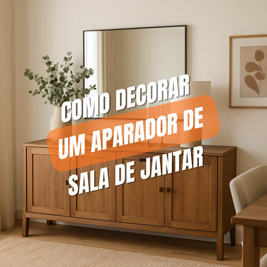 como decorar um aparador de sala de jantar
