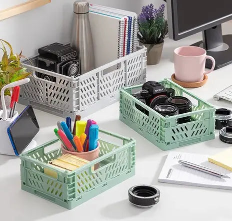 Caixas organizadoras com diversos itens